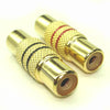 ADAPTER RCA JACK-JACK GOLD RED/BLK