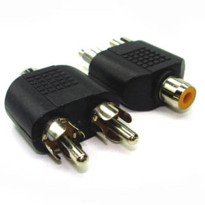 ADAPTER RCA PLUGX2-RCA JACK