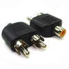 ADAPTER RCA PLUGX2-RCA JACK