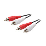 RCA CABLE ASSY M/MX2 12FT GOLD RED & BLACK