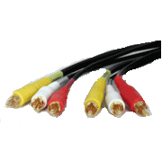 RCA CABLE ASSY M/MX3 3FT GOLD CA1006-3