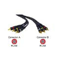 RCA CABLE ASSY M/MX3 6FT GOLD