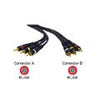 RCA CABLE ASSY M/MX3 6FT GOLD