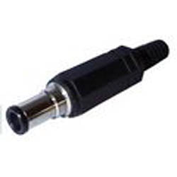 DC POWER PLUG 1.1X3.5X9.5MM WITH STRAIN RELIEF{{