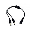 CAMERA POWER SPLITTER CABLE 1 FEM TO 2 MALE/2.1X5.5MM