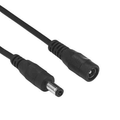 DC POWER CABLE ASSY 2.1MM PL TO JK 6FT EXTENSION CABLE BLACK