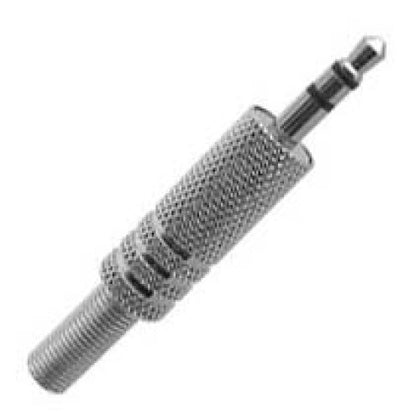 AUDIO PL 3.5 STEREO METAL IL STRAIN RELIEF BLACK