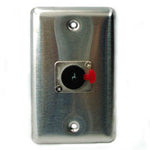 WALL PLATE AUDIOJK 6.3 MONO SILV