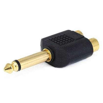 AUDIO ADAPT 6.3MONOPL-RCAJKX2 GOLD PLATED