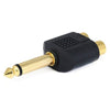 AUDIO ADAPT 6.3MONOPL-RCAJKX2 GOLD PLATED