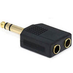 AUDIO ADAPT 6.3STERPL-6.3STEREO JKX2 GOLD