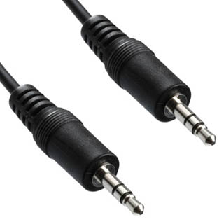 AUDIO CABLE 3.5 STEREO PL-PL 50F FT -100PCS/CTN