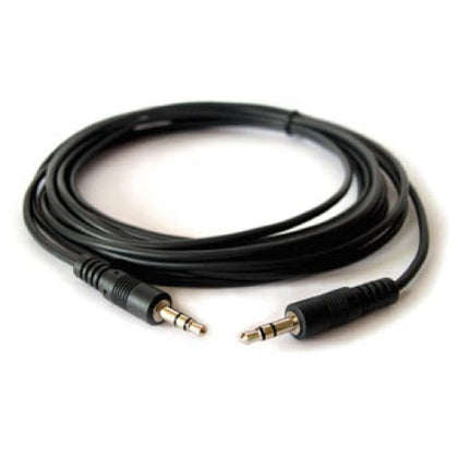 AUDIO CABLE 3.5 STEREO PL-PL 1FT BLK