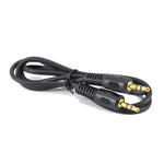 AUDIO CABLE 3.5 STEREO PL-PL 3FT BLK GOLDEN