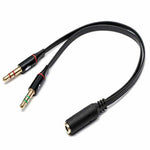 AUDIO CABLE 3.5MM 4CJK-2X3CPL 6FT BLK COMBINES MIC & AUDIO