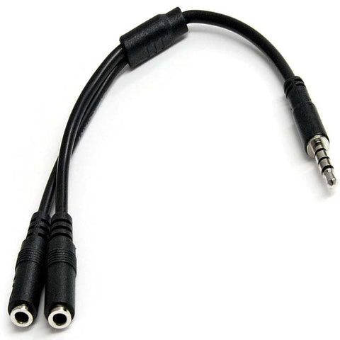 AUDIO CABLE 35MM 4CPL-2X3CJK SPLITS MIC & AUDIO