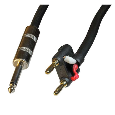 AUDIO CABLE 6.3MON PL-BANANA PL2 25FT