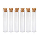 VIALS CLEAR GLASS WITH CORK LID 12MMX75MM 7ML