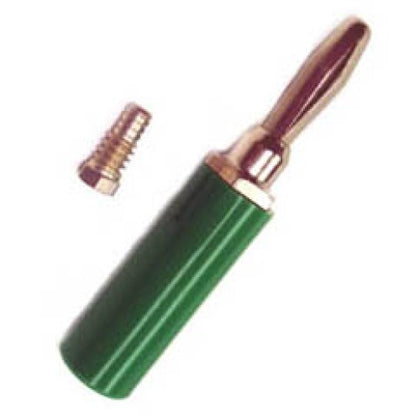 BANANA PLUG THROUGH HOLE STD GREEN INSULATED