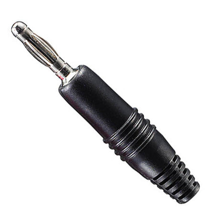 BANANA PLUG STD BLK SOL {{