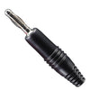BANANA PLUG STD BLK SOL
