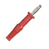 BANANA PLUG SOLDER LARGE RED INSULATED{{
