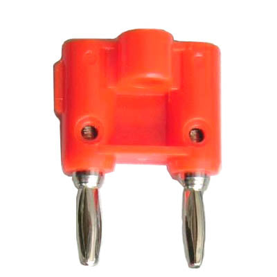 BANANA PLUG/JACK DBL STD RED
