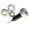 BANANA JACK CHMT WHITE W/WRAP METAL{{
