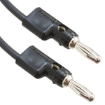 BANANA PLUG TO PLUG CABLE 10IN BLACK