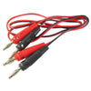 BANANA PLUG TO PLUG CABLE 3FT (45CM) BLK & RED