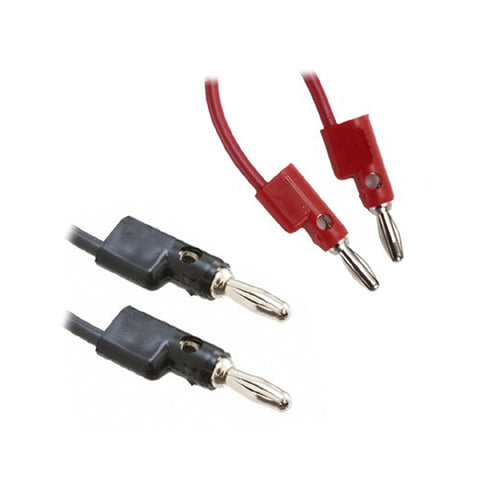 BANANA PLUG TO PLUG CABLE 3FT BLK/RED