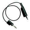 BANANA PLUG TO ALLIGATOR CLIP BLACK 24INCH LONG