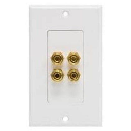 WALL PLATE BINDING POST 4POS