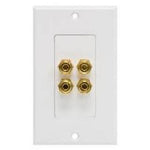 WALL PLATE BINDING POST 4POS