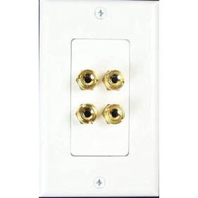 WALL PLATE BINDING POST 4POS
