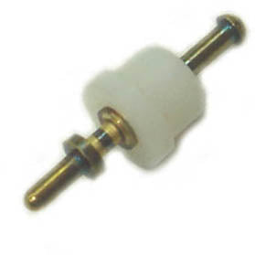 TEST JACK HORIZONTAL 13MM WHITE SMALL