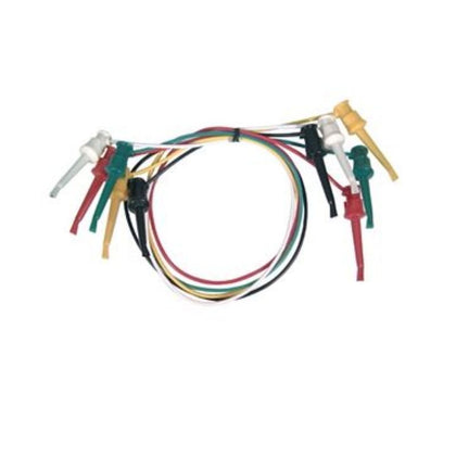 IC TEST LEAD SET 15IN 5 COLORS GRABBER