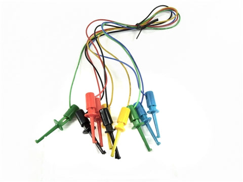 IC TEST LEAD SET 16IN 5 COLOURS GRABBER SEIZER PROBES