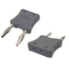 BANANA PLUG TO K-TYPE THERMOCOUPLE/LX/CX ADAPTER BLK