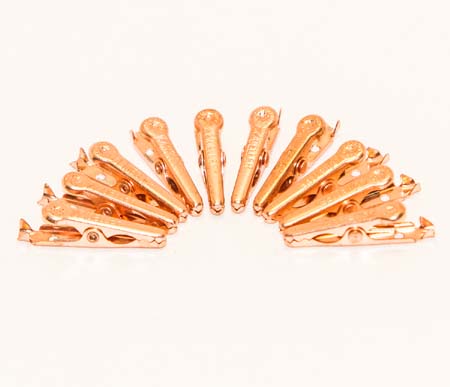 ALLIGATOR CLIP SMALL 5AMP COPPER PLATED