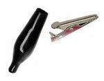 ALLIGATOR CLIP W/BOOT BLK STANDARD