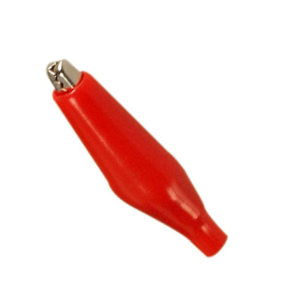 ALLIGATOR CLIP W/BOOT RED SMALL