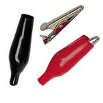 ALLIGATOR CLIP 55MM-THREADED SCREW ON STD BLK/RED