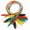 ALLIGATOR JUMPER LEAD SET 15IN 10 LEADS/SET 5 COLORS
