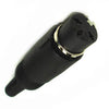 DIN JACK 3POS 180 DEGREE INLINE PLAST BLACK 5 HOLES 3 CONNECTION