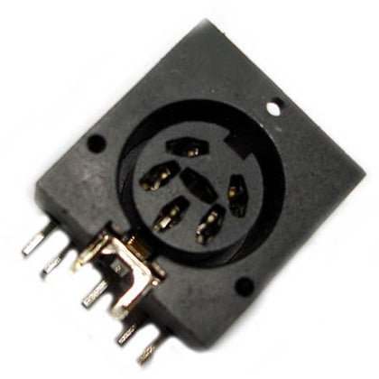 DIN JACK 5POS PCRA PLASTIC 270DEG