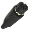 DIN JACK 6POS INLINE PLASTIC BLACK