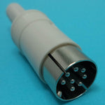 DIN PLUG 8POS INLINE PLASTIC