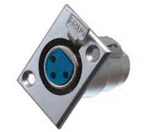 XLR 3JK CHASIS MOUNT TIN SOL LOCK METAL