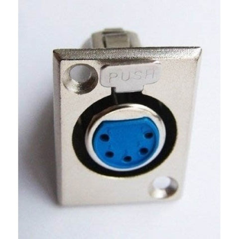 XLR 5JK CHASIS MOUNT TIN SOL LOCK METAL 180DEG